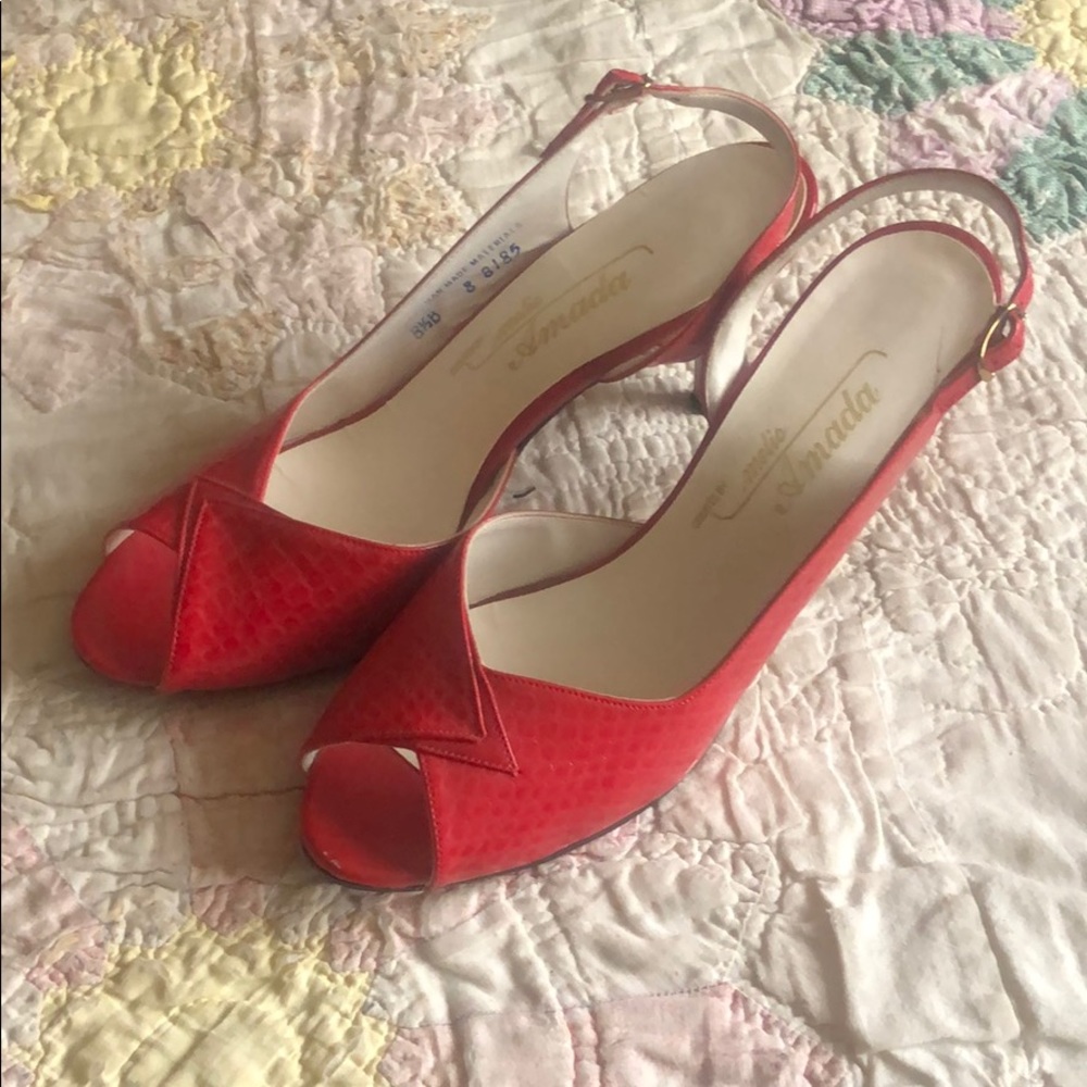 Vintage red heels